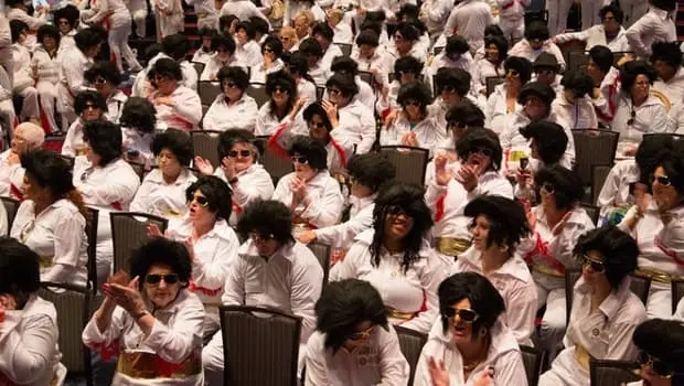 Most Elvis Presley impersonators in one place